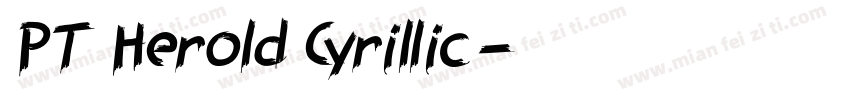 PT Herold Cyrillic字体转换